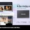 Samsung T7 SSD 4TB Velocidade 1050MB/s cinza