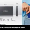 Samsung T7 SSD 4TB Velocidade 1050MB/s cinza