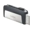 SanDisk Ultra Dual USB 128GB Preto, Prateado USB Tipo-C