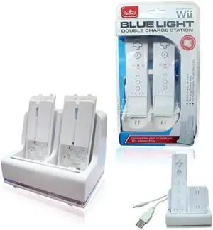 Satkit Base de Carregamento 2 em 1 para Wiimote e Baterias Compatível com Wiimotion Plus