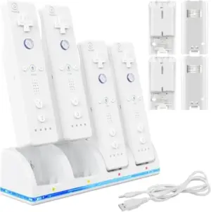 Satkit L020306 Base de Carregamento 4 em 1 para Wii Remote