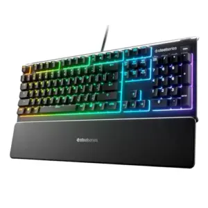 SteelSeries Apex 3 PT RGB Teclado Mecânico Com Fios USB Multicolor