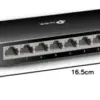 TP-Link TL-SG1008D Switch Gigabit 10/100/1000 Mbps 8 Portas Preto