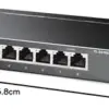 TP-Link TL-SG108S Switch Gigabit 8 Portas Preto