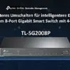 TP-Link TL-SG2008P Switch Gerenciado Gigabit Ethernet PoE+ Preto