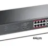 TP-Link TL-SL1218MP Switch 10/100Mbps Gigabit 16 Portas Preto