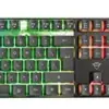 Trust GXT 838 Azor Teclado Membrana RGB com Fio Preto