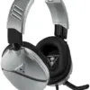 Turtle Beach Recon 70P Binaural {Conforto leve, Microfone rebatível} Preto e Prateado