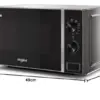 Whirlpool MWP 103 SB Micro-ondas Grill 700 W Preto Prata