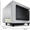 Whirlpool PRO 25 IX 1000W Microondas 25L Sem grill