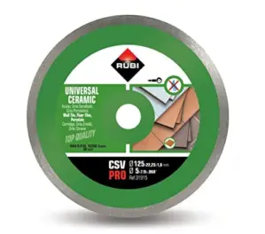 Rubi Disco de Diamante Csv 125 Pro Corte Azulejos Cerâmicos