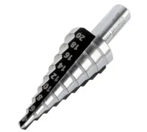 Wolfcraft Família HSS Step Drill Bit 4-20MM de perfuração