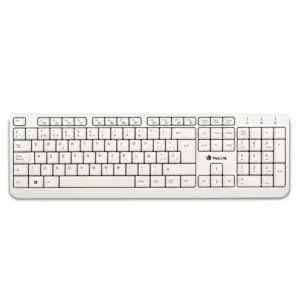 NGS Spike Teclado USB Membrana Branco Com Fio