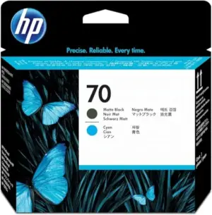HP 70 Tinteiro Preto e Ciano inkjet