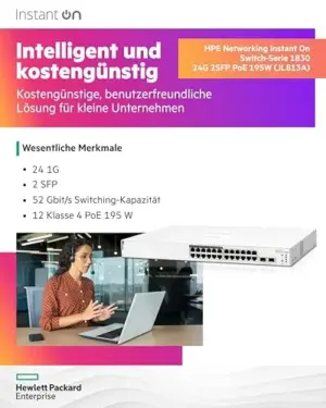 HP Aruba Ion 1830 Switch de Rede 24 Portas USB