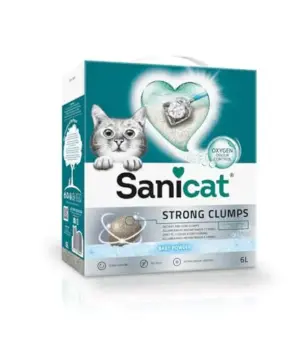 Sanicat Areia Aglomerante 6L Compacta e com Controle de Odor