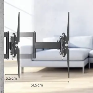 Hama 00118101 Suporte TV 48-122cm VESA 200×200 Inclinação 5/-12°