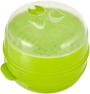 InnovaGoods Recipiente para Cozinhar a Vapor 22×12/17 cm PP Branco