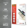 Fellowes Capas plastificar 125 micrões A4 100 un