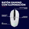 Trust GXT 109 Felox 6400DPI com fio branco iluminação