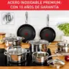 Tefal Conjunto de Panelas Inoxidável 16/20/24cm