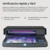 SafeScan Safescan 50 Detector de Notas Falsas Ultravioleta Verificação de Bilhetes e Documentos