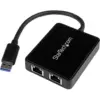 Startech.com Placa de Rede USB32000SPT USB Gigabit Ethernet 5000 Mbit/s Preto