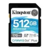 Kingston SDG3/512GB 512GB Cartão de Memória U3 V30 UHS-I