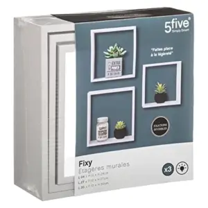 5 Five Estantes Prateleiras Cubo Branco