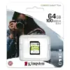 Kingston SDS2/64GB 64GB Cartão de Memória SD Canvas Select Plus UHS-I U3