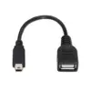Aisens A1010033 Cabo Mini USB Macho USB A Fêmea 15cm