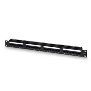 Aisens A1410308 Painel de Conexões 1U RJ45 Cat6 Preto