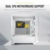 Antec P20C Caixa Gaming Midi Tower Branca Painel Metal Malha 3 Ventiladores PWM Expandível ATX EATX ITX