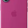 Apple iPhone 16 Silicone com MagSafe Fuchsia
