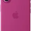 Apple iPhone 16 Silicone com MagSafe Fuchsia