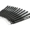 Artline Canetas de Feltro Preto 0,4mm