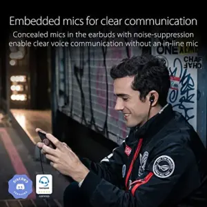 Asus Auriculares Com Fio ANC Tipo-C Preto