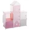 Atmosphera Estante infantil em polipropileno rosa 95,5 x 32 x 109 cm