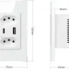 Avatto Tomada Parede Wifi USB-C