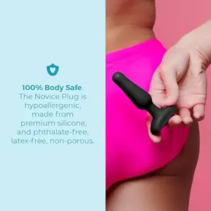 B-Vibe Plug Vibratório Controle Remoto Preto