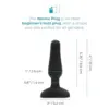 B-Vibe Plug Vibratório Controle Remoto Preto