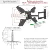 Barkan F.Motion 40-70″ Suporte Giratório Inclinado
