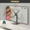Barkan S320 Suporte TV de Mesa Inclinado Giratório 29-58″