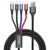 Baseus CA1T4-B01 Micro USB Nylon Braided 1.2M Preto