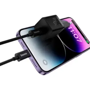 Baseus GAN5 30W USB-C Carregador Rápido Preto