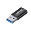 Baseus Ingenuity Series Mini USB-A 3.1 para USB-C Preto