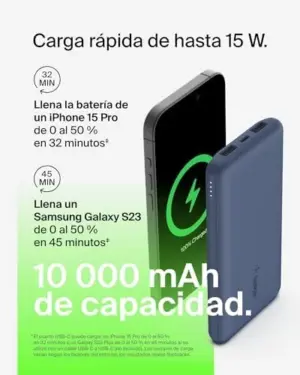 Belkin BPB011BTBL 10000mAh Azul Power Bank