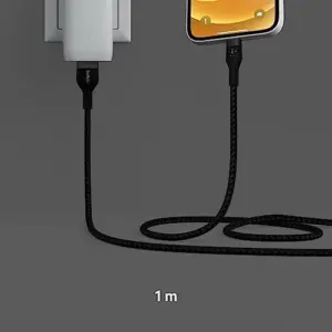 Belkin CAA010bt1MBK Cabo USB A USB C Lightning 1m Preto