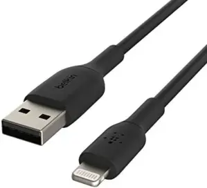 Belkin Cabo Lightning USB 15cm Black