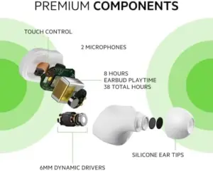Belkin Soundform Play Auriculares Bluetooth True Wireless Branco